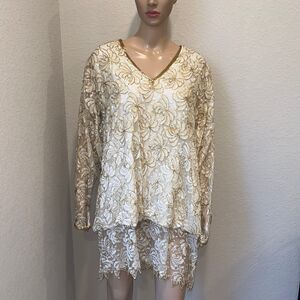 Vintage Judith Ann Plus sequins and beaded top/mini dress